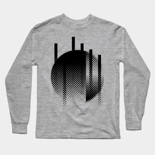 Raster Geometrical Design Long Sleeve T-Shirt